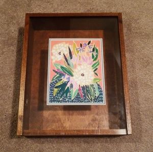 Classic wooden shadow box